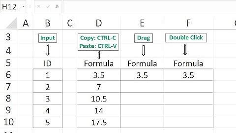 Learn Excel in 15 Seconds - Free: How to Copy Excel Formula-Paste-Drag-Double-Click