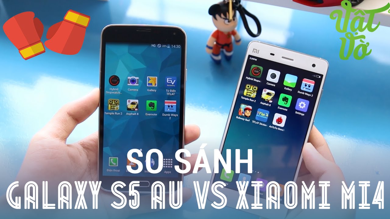 Vật Vờ – So sánh chi tiết Galaxy S5 au và Xiaomi Mi4
