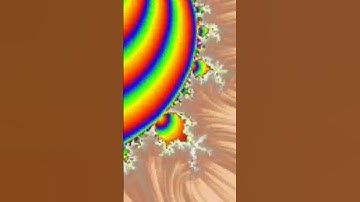 #mandelbrot #psyart #techno Peach Stripes Mandelbrot Fractal Symphony: Visual Voyage Revulsion.