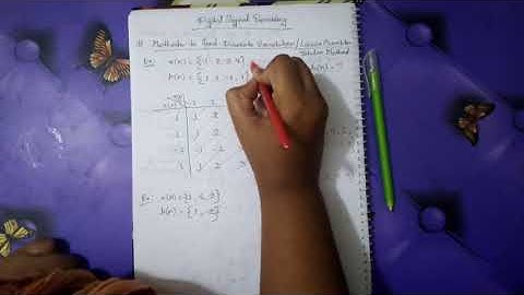 DSP Convolution Tabular Method