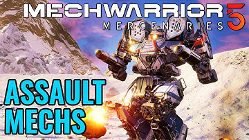 ALL ASSAULT MECHS! - MECH LAB CHECK - Mechwarrior 5: Mercenaries - MW5 Beta