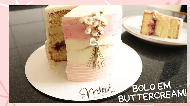 MEU PRIMEIRO BOLO EM  BUTTERCREAM