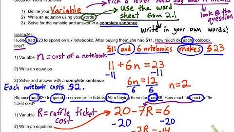 1.3. Modeling with Equations Examples and Practice, Part 2