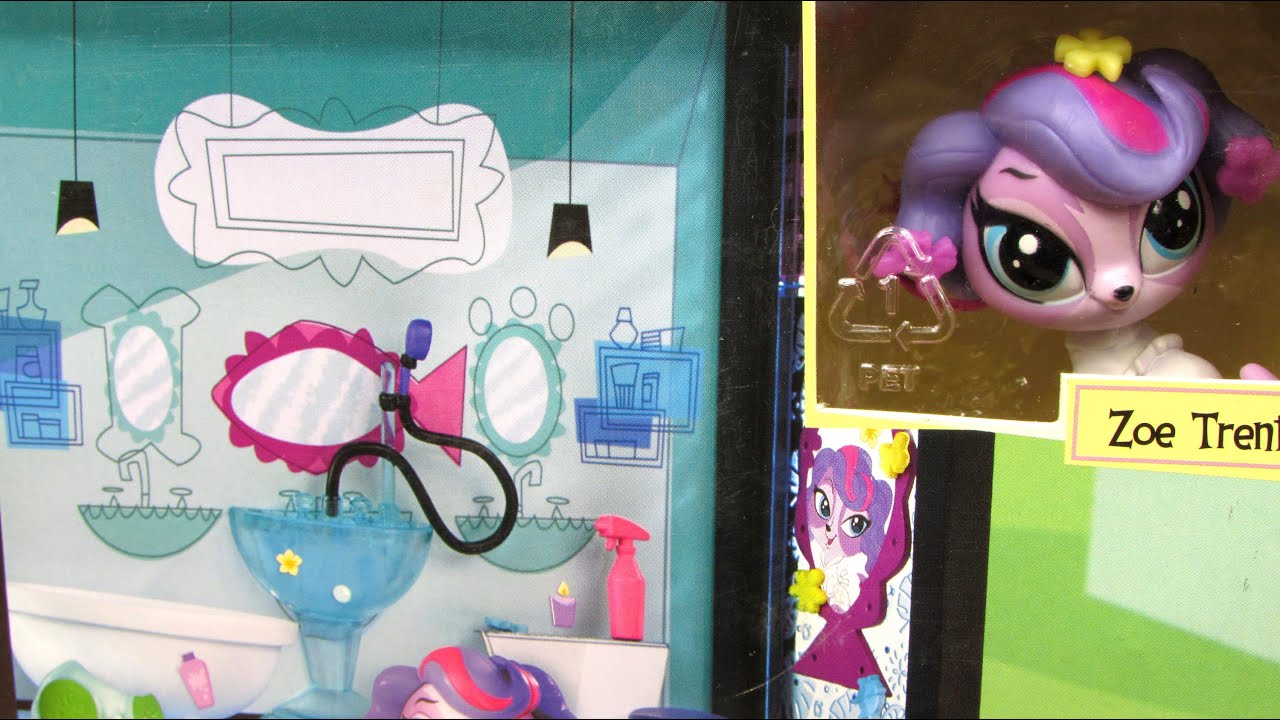 Littlest Pet Shop – Coffret Spa Style Set – Reconstituer Les Scènes De La Série TV – Personnaliser La Chambre De Jeu, Bar Ou Spa – Modèle Au Choix
