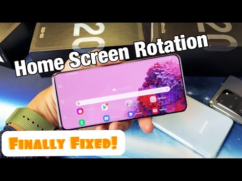 Galaxy S20 / S20+ : Home Screen Rotation Not Working? FIXED!!!