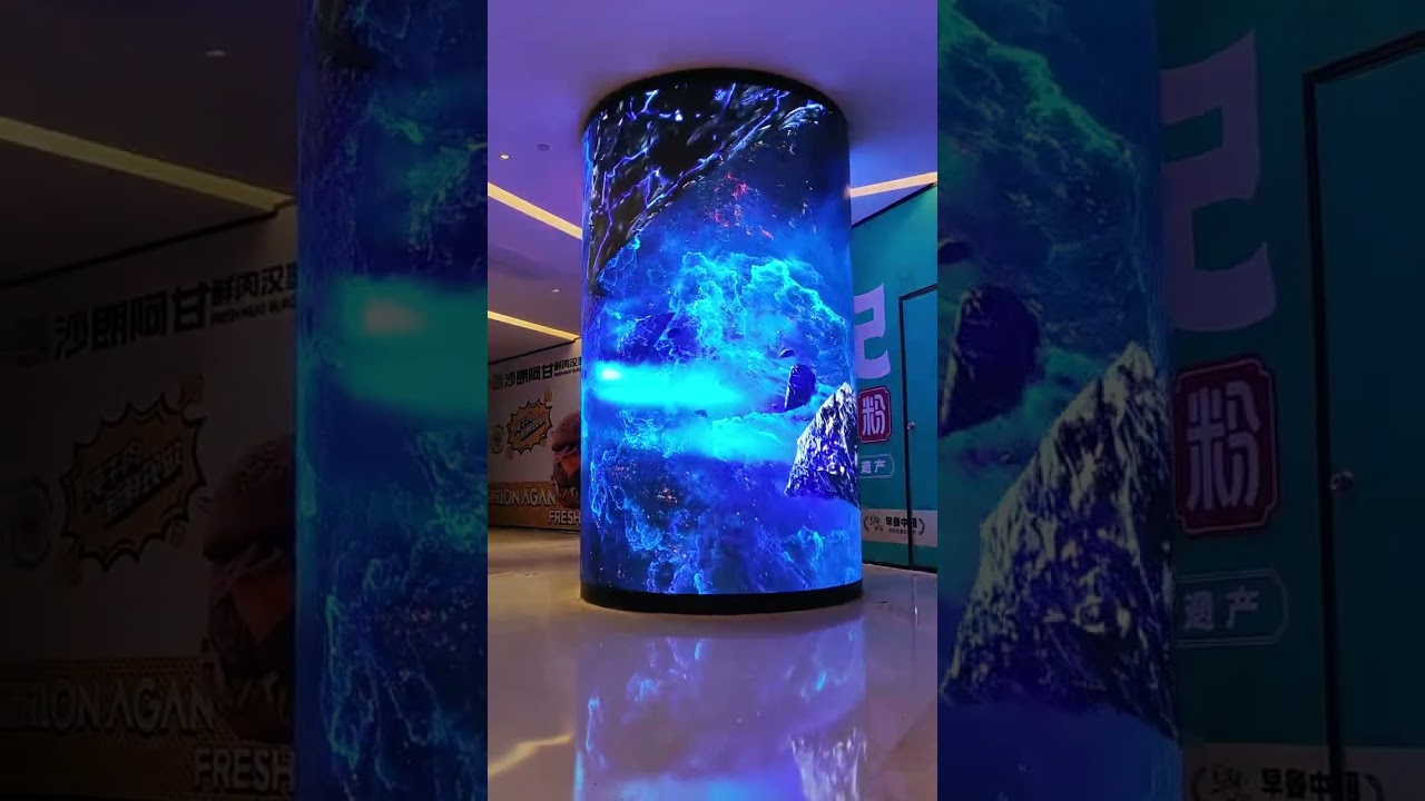 Digital LED screens are pretty versatile and highly visible, can be located anywhere or in any shape