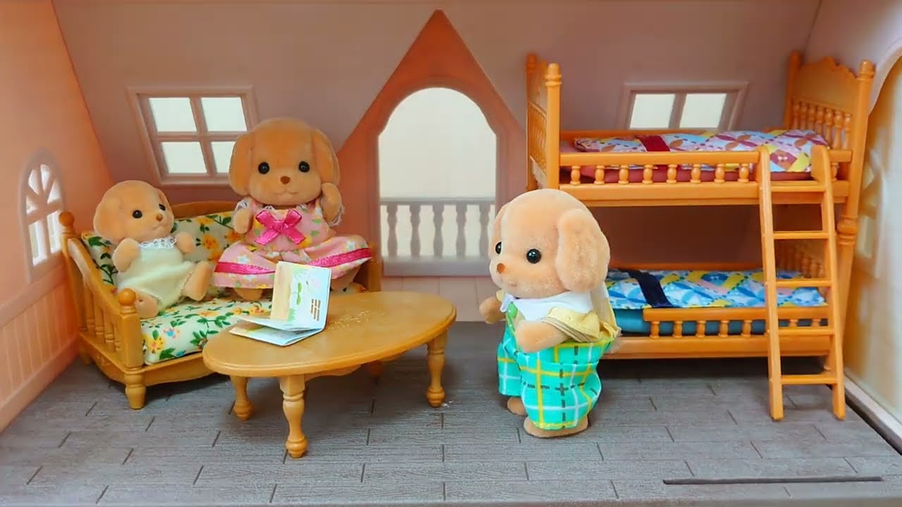 はじめてのシルバニアファミリー 2つ並べてみた シル活