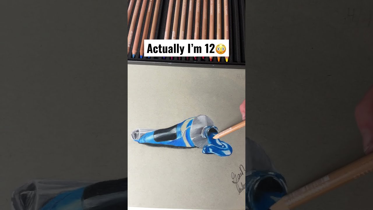Actually I M 12 Drawing 12yearold Art Artist Realism Artwork Viral Trending