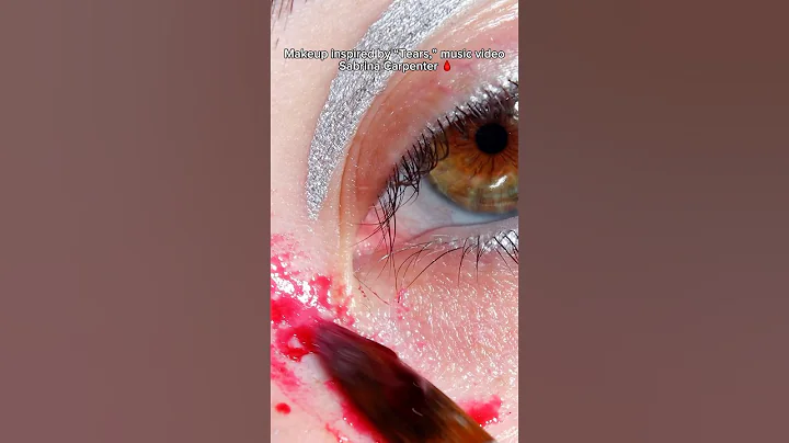 Tears Music Video Inspired/Sabrina Carpenter 🩸🤭 #shorts #makeup #sabrinacarpenter