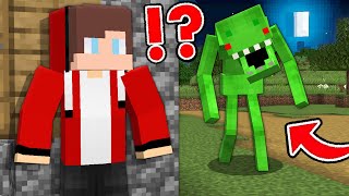 Why Mikey Turned into a MONSTER and Wants to Kill JJ at Night in Minecraft?  Maizen Challenge