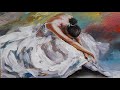 Ballerina How to Paint / Wow Art Tutorial / Learn to paint ballet dancer, in oil paints on canvas !