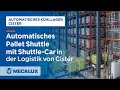 Automatisches #PalletShuttle mit Shuttle-Car in der Logistik von Cistér