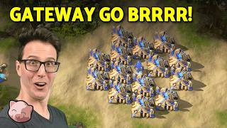 RIDICULOUS! How to abuse the new Protoss Gateway Production | 8 Worker Start