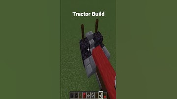 How i build Tractor in Minecraft #shorts #howto #minecraft #minecraftshorts #tractor