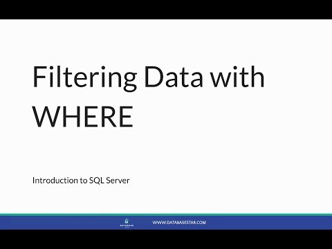 Video: Cum filtrez un tabel în SQL Server?