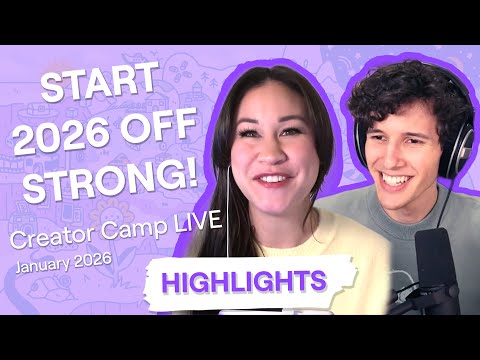 How to TWEAK your TWITCH CHANNEL for 2026! | HIGHLIGHTS from Creator Camp LIVE (Jan 2026)