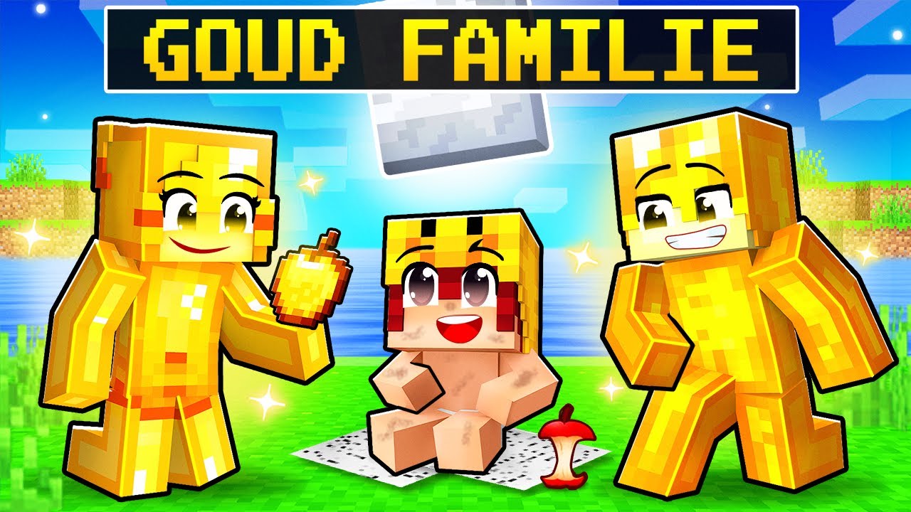 Ik Werd Geadopteerd Door GOUD Familie In Minecraft!