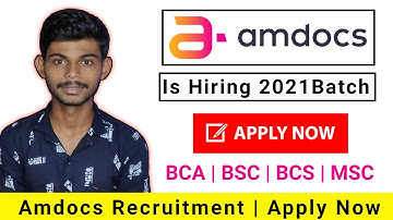 Amdocs Is Hiring For The Role TBO Analyst | BSC & BCA Studetns | Apply Now