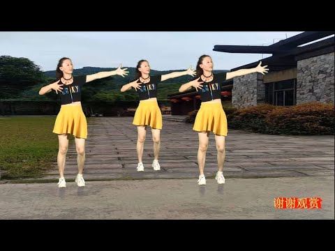 伤感情歌广场舞《今夜为你醉》DJ版附教学，泪成河心惆怅