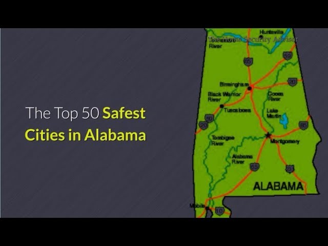 The Safest Cities In Alabama - Youtube