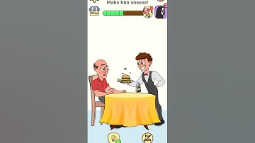 Make him sneeze!! 🏃‍♀️🥞🍔Impossible Date :😘😂 tricky riddle | Game/ Android & iOS #gaming#shorts