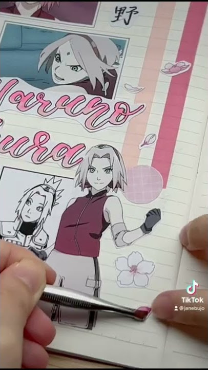 Anime Journal with Me #shorts | Sakura Haruno 🌸💖