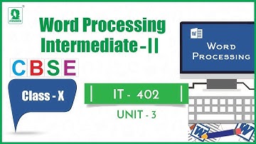 CBSE IT-402 Word Processing ||  Certificate Designing In Ms Word || Evergreen E-Learning || 2019