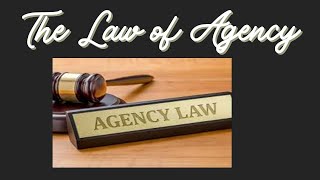 The Law on Agency