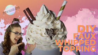 How to Make a Faux Whipped Mug Topper