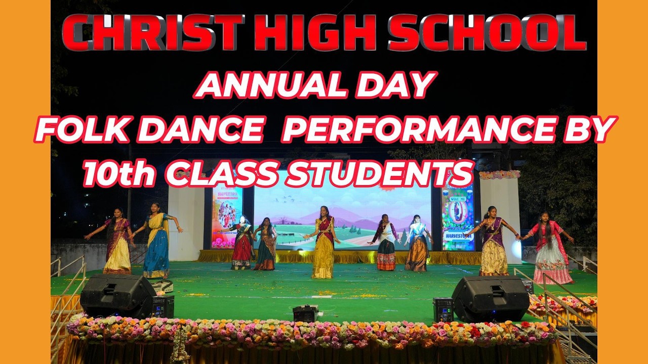 ANNUAL DAY FOLK DANCE PEFORMANCE BY 10th CLASS STUDENTS - YouTube