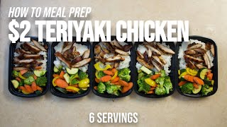 Beat Inflation with This $2 Teriyaki Chicken Meal Prep