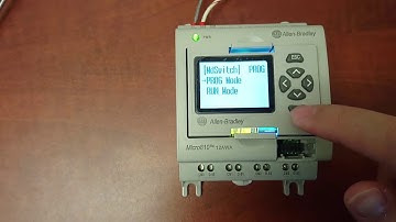 Allen Bradley Micro810 How To Change PLC To Program Mode