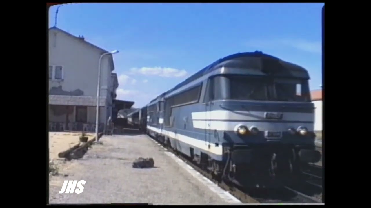 A Alès et Langogne au temps des X 2800 et du Cévenol en rame tractée.