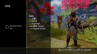 ESO Issue: Stuck on infinite Character Load screen