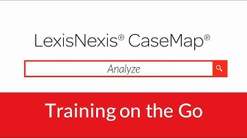 LexisNexis CaseMap - Analyze
