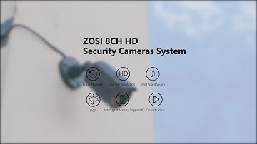 8 Channel  DVR Outdoor Bullet Camera Home Security System- ZOSI Security System