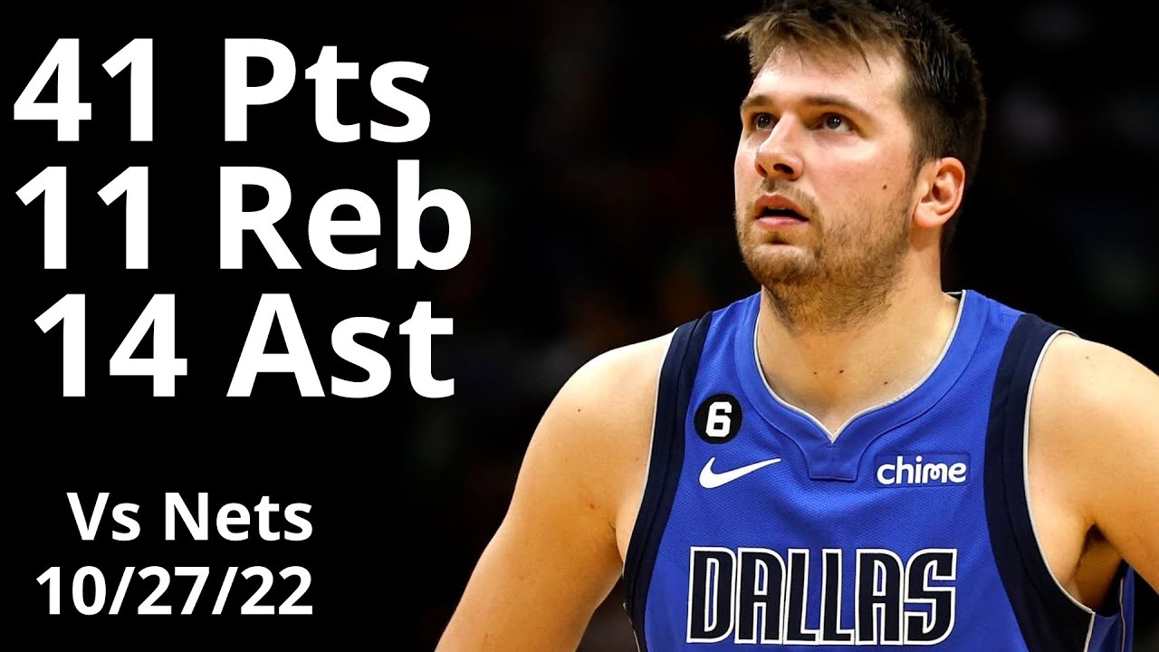 Luka Doncic 41 Pts 14 Ast 11 Reb Highlights - YouTube