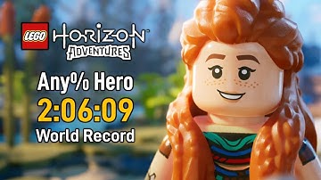 LEGO Horizon Speedrun Any% Hero Difficulty in 2:06:09 - World Record