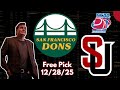 College Basketball Pick - San Francisco vs Seattle Prediction, 12/28/2025 Free Best Bets & Odds