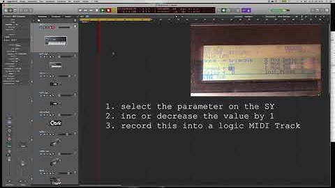 SY77 controlled with MIDI CC in realtime. Tutorial for Logic X