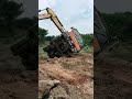 The excavator help a car 🚨#excavator #shorts