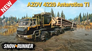 New AZOV 4220 Antarctica TI Logging Truck In SnowRunner