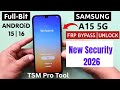 All Samsung A15 5G Android 15/16 Frp Unlock Bypass With Test Point|One Click Free Tool Tsm Pro 2026.