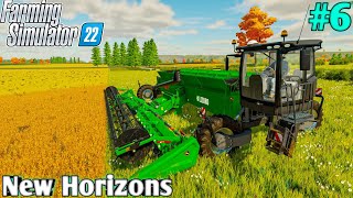 New Triticale Header for New Harvester | New Horizons Farm | Ep#6 | FS22