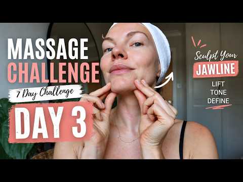 Massage Challenge Day 3: Double Chin & Jawline Sculpt