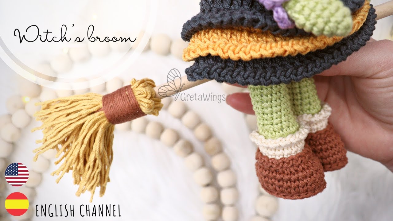 Broom for Witch Alana Amigurumis Halloween / sub
