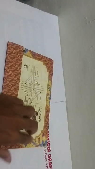 Review Undangan Pernikahan Background Batik Lipat Tiga / Erba 2207 - Sayyidin Grafika