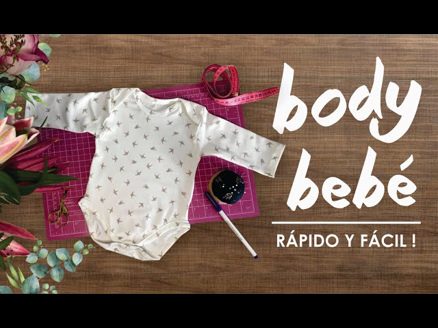 DIY BODY BEBÉ EN PUNTO// tutorial Hacé un body para bebé recien nacido a 18  meses patron gratis 