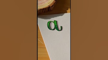 letter "a" #art #calligraphy #lettering #handwriting #trending #shorts #ytshorts #viral #fyp #video