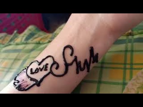  HENNA  TANGAN  DESAIN  LOVE YouTube